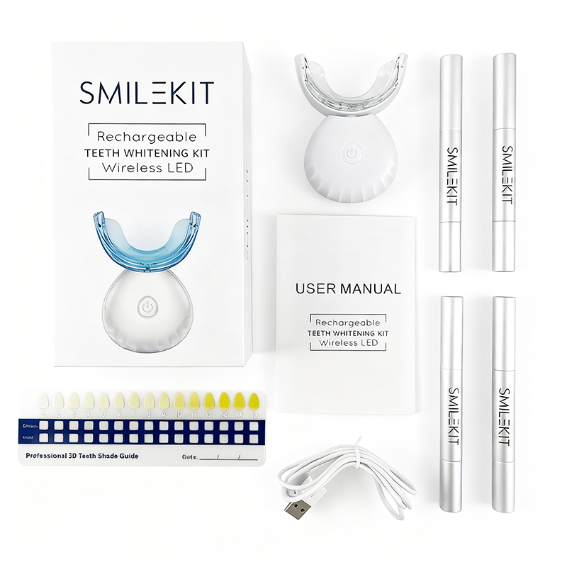 Teeth Whitening Kit At Home - U-Shaped Rechargeable Light Quick Whitening Teeth