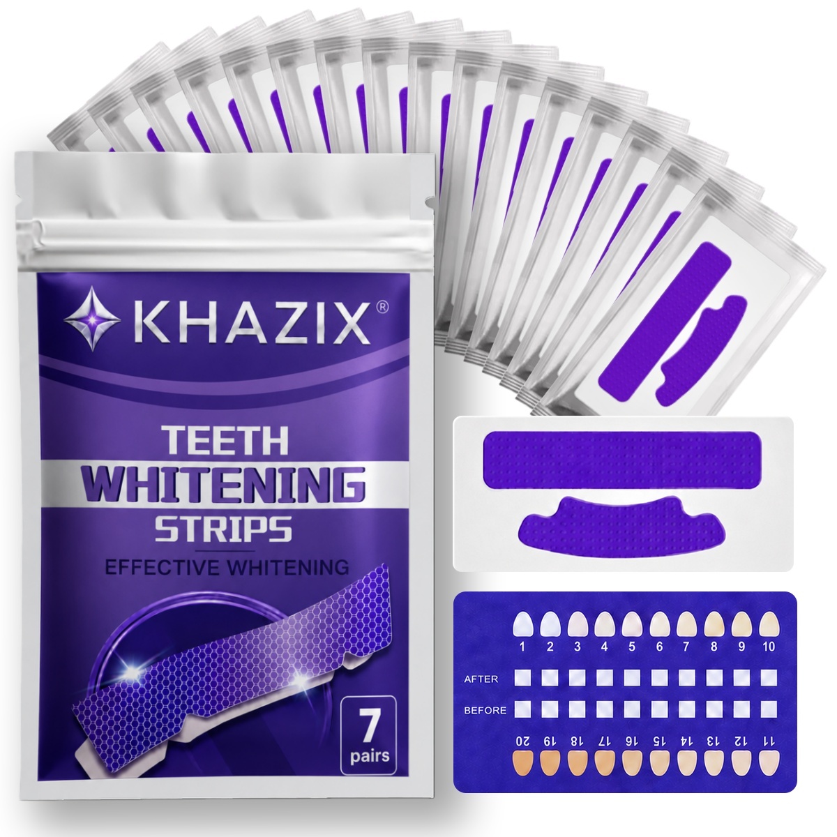Teeth Whitening Retainer - 1/7 pairs Teeth Whitening Strips for