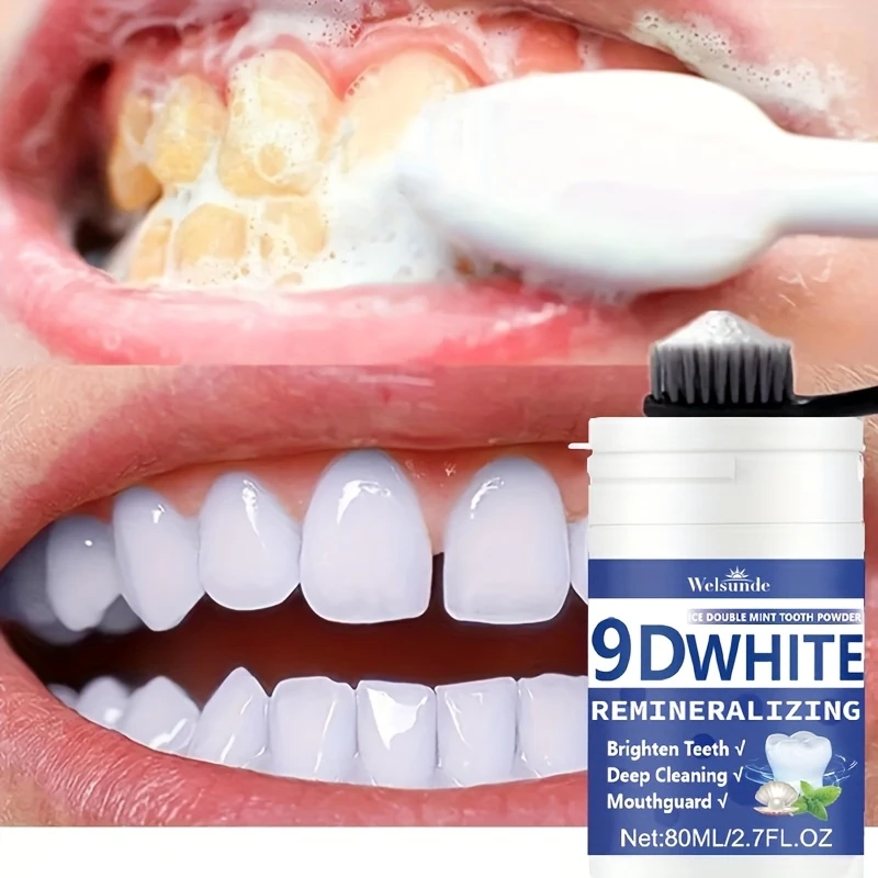 Teeth Whitening Ai - 9D White Remineralizing Hydroxyapatite Tooth Powder,