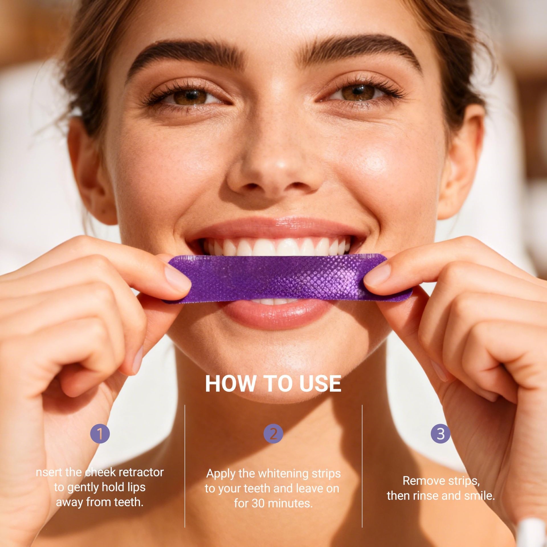 Purple Teeth Whitening Strips  - огляд і ціна Teeth Whitening Retainer