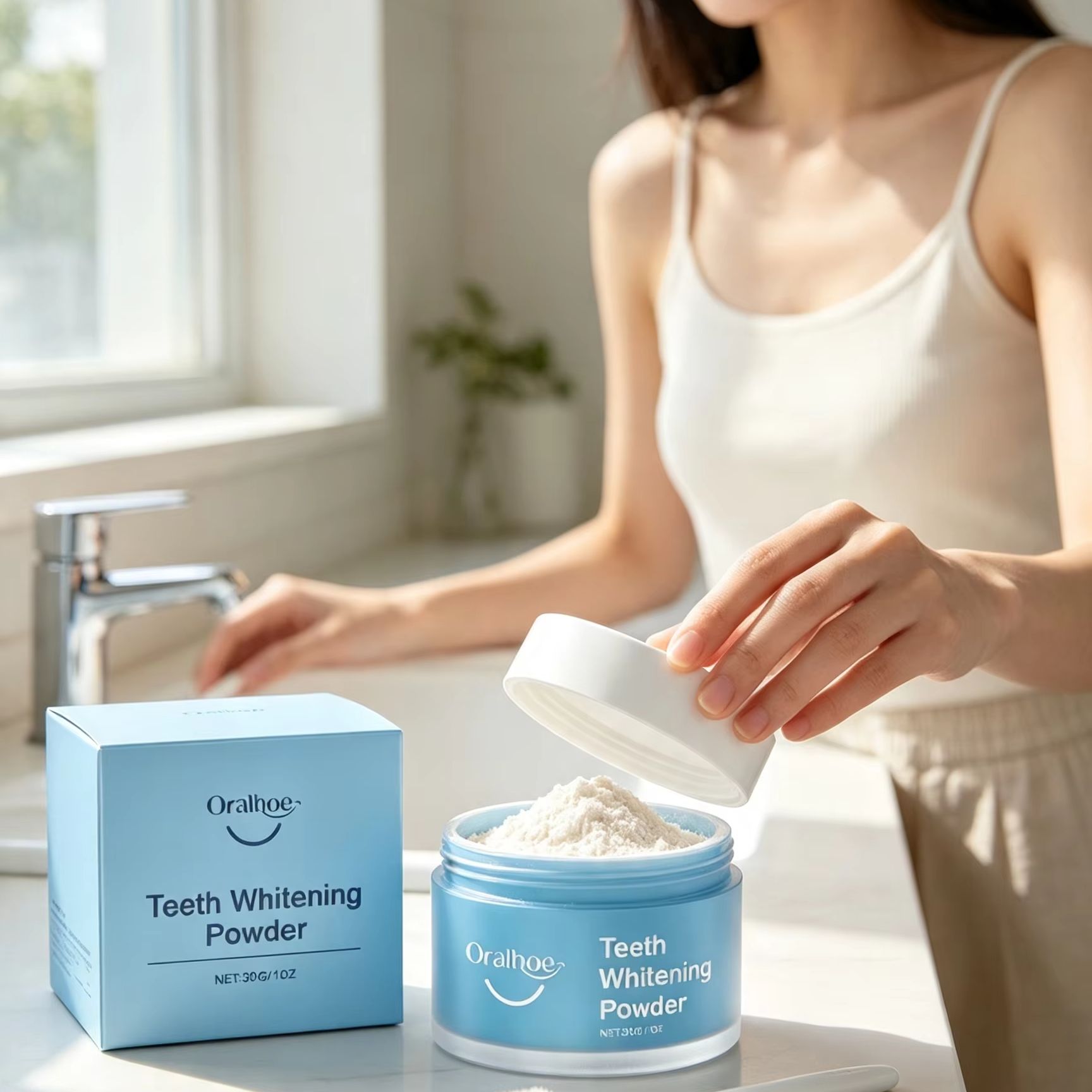 Oralhoe Tooth Powder for Brush - огляд і ціна Teeth Whitening Ai