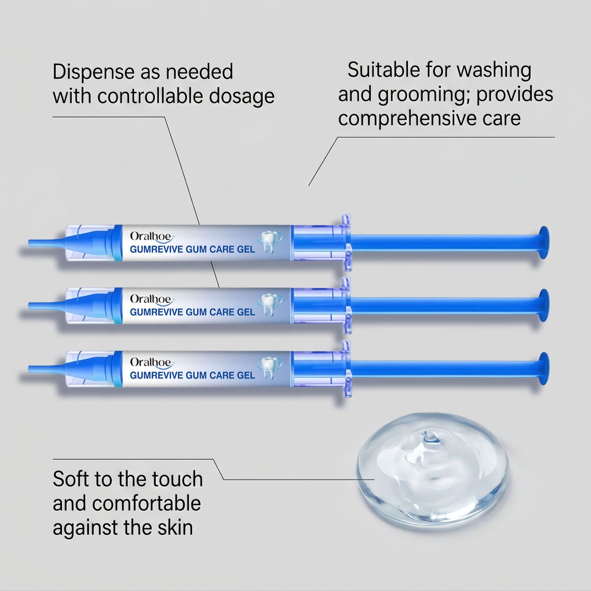 Oral Care Gel 3Pcs Gum Cleanin - огляд і ціна Teeth Whitening Kit At Home