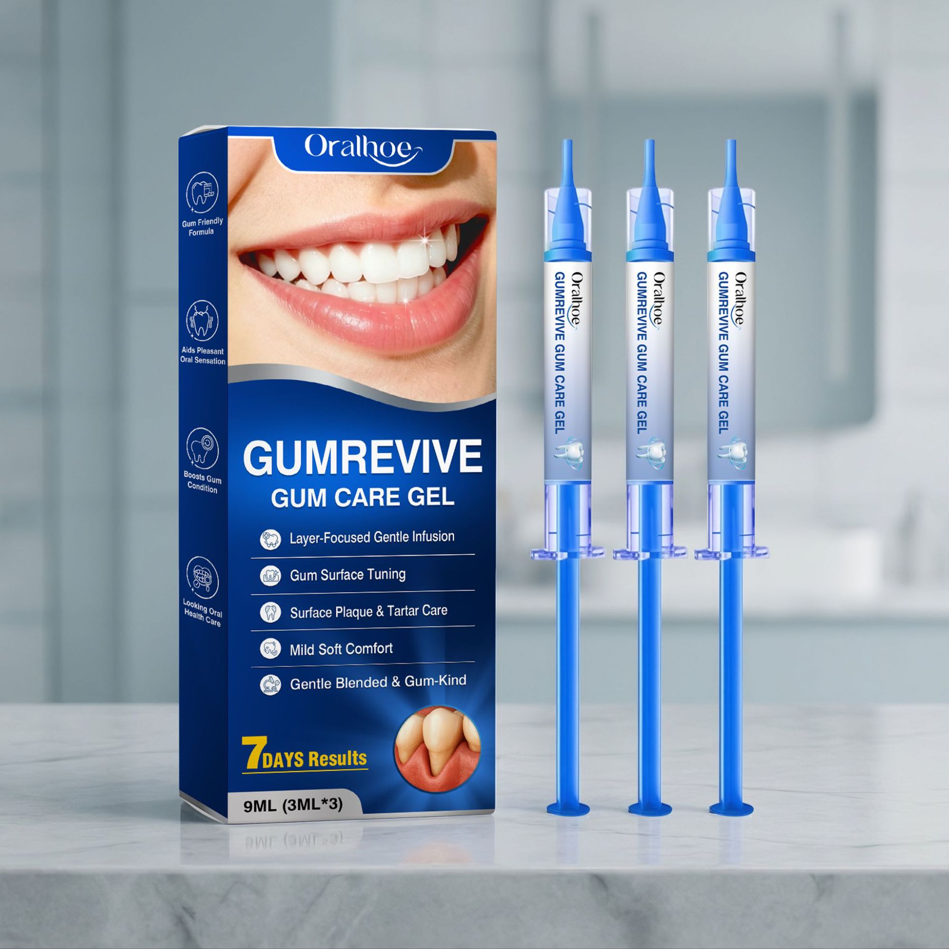 Oral Care Gel 3Pcs Gum Cleanin - огляд і ціна Teeth Whitening Kit At Home