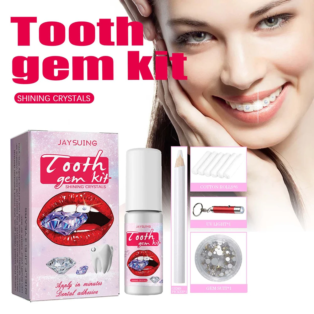 DIY Tooth Gems Kit with Crysta - огляд і ціна Teeth Whitening Kit At Home