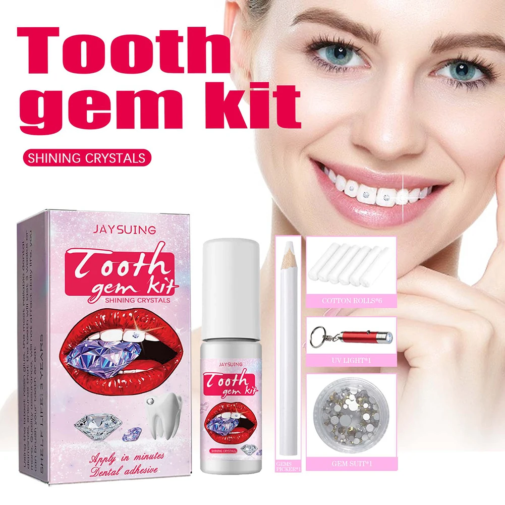 DIY Tooth Gems Kit with Crysta - огляд і ціна Teeth Whitening Kit At Home